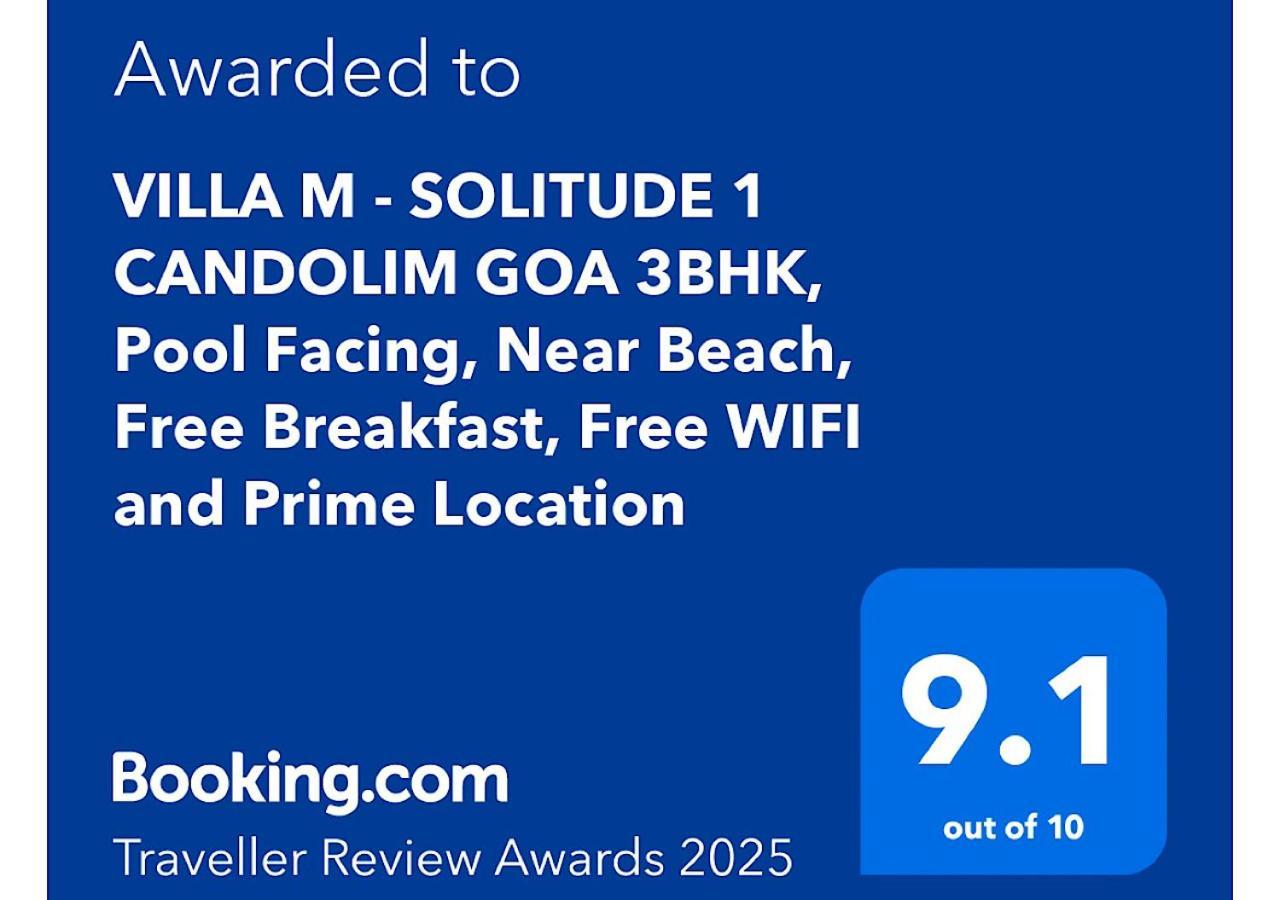 Villa M - Solitude 2 Candolim Goa 3Bhk, Pool Facing, Near Beach, Free Breakfast, Free Wifi And Prime Location Exterior foto